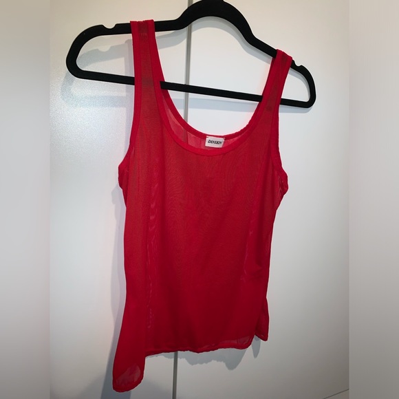 Danskin Red Mesh Tank - Picture 3 of 5